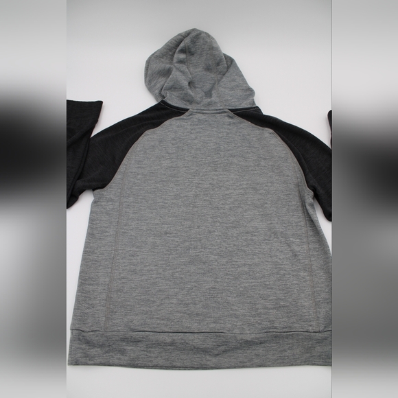 Adidas Boys Hoodie Youth M 10/12 Gray Black Red Pullover Sweatshirt Athletic - Picture 5 of 5